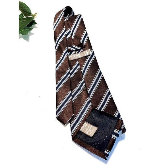 EUC Fossil Brand 54 Tie - Picture 8 of 8